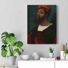 Load image into Gallery viewer, African Renaissance Man Baroque Noir Canvas Print
