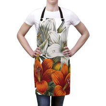 Load image into Gallery viewer, Orange &amp; White Lilies Verdant Apron
