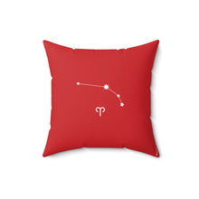 Load image into Gallery viewer, Aries: The Stars Within Faux Suede Throw Pillow
