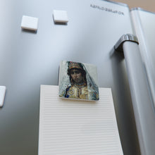 Load image into Gallery viewer, Berber Bride Baroque Noir Porcelain Square Magnet
