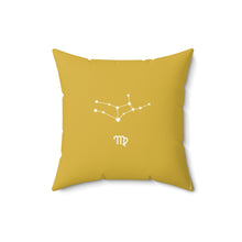 Load image into Gallery viewer, Virgo: The Stars Within Faux Suede Throw Pillow
