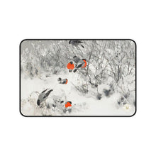 Load image into Gallery viewer, Bullfinches in Winter Avian Splendor Desk Mat
