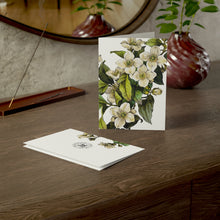 Load image into Gallery viewer, Flowering Orange Verdant Blank Greeting Card
