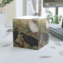 Load image into Gallery viewer, Three Huia Avian Splendor Note Cube
