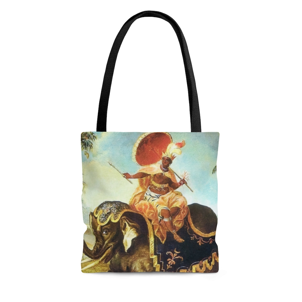 Allegorical Africa Baroque Noir Tote Bag