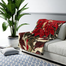 Load image into Gallery viewer, Amarantus Tricolor Verdant Sherpa Throw Blanket
