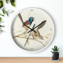 Load image into Gallery viewer, Variegated Warbler Avian Splendor Wall clock
