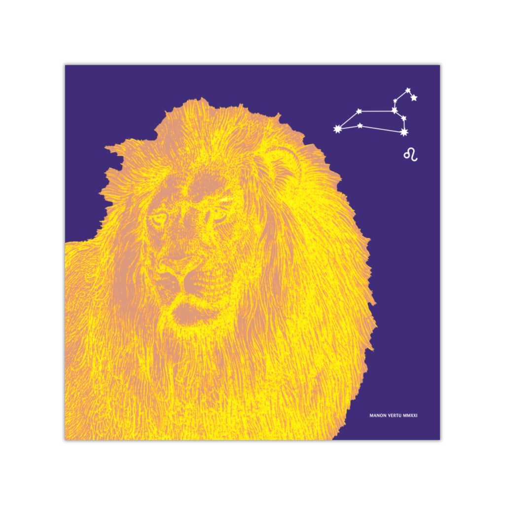 Leo: The Stars Within Square Vinyl Stickers