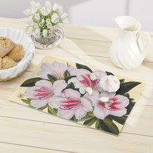 Load image into Gallery viewer, Indian Azalea Verdant Glass Cutting Board
