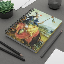 Load image into Gallery viewer, Allegorical Asia Baroque Noir Small Spiral Bound Notebook
