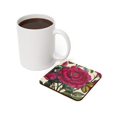 Load image into Gallery viewer, Flowering Rose Verdant Cork Back Coaster
