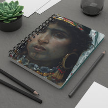 Load image into Gallery viewer, Berber Bride Baroque Noir Small Spiral Bound Notebook
