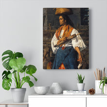 Load image into Gallery viewer, Mujer Filipina Baroque Noir Canvas Print
