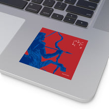 Load image into Gallery viewer, Sagittarius: The Stars Within Square Vinyl Stickers
