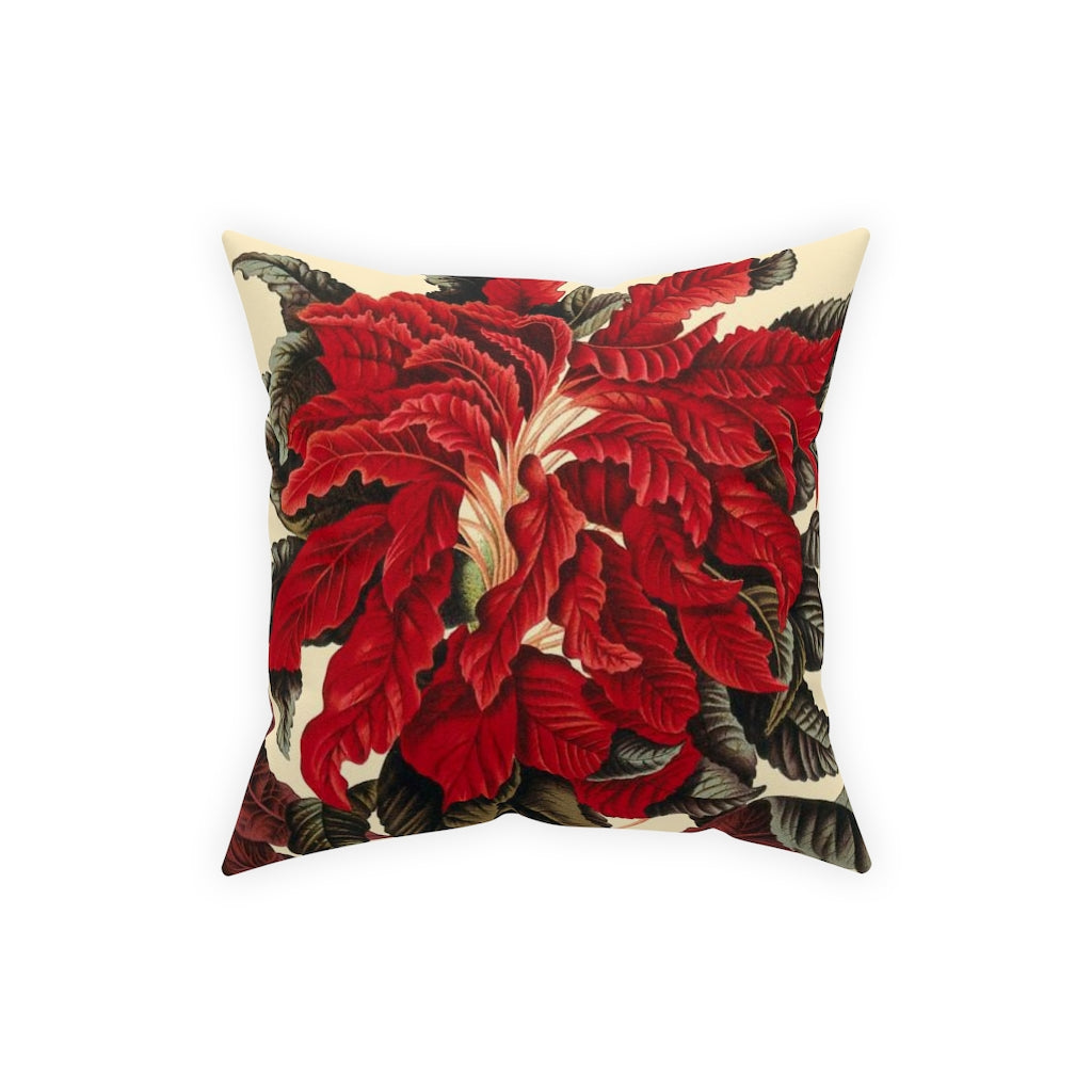 Amarantus Tricolor Verdant Broadcloth Throw Pillow