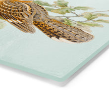 Load image into Gallery viewer, Red-necked Goatsucker Avian Splendor Glass Cutting Board
