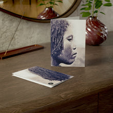 Load image into Gallery viewer, Zulu Woman: Vestigial Light Blank Greeting Card
