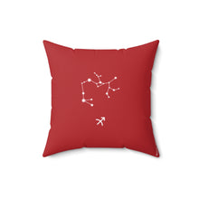 Load image into Gallery viewer, Sagittarius: The Stars Within Faux Suede Throw Pillow
