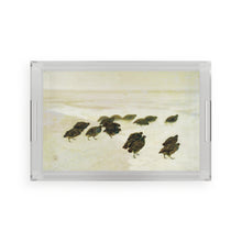 Load image into Gallery viewer, Partridges in Snow Avian Splendor Acrylic Tray
