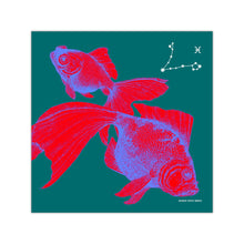 Load image into Gallery viewer, Pisces: The Stars Within Square Vinyl Stickers
