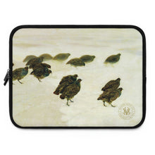 Load image into Gallery viewer, Partridges in Snow Avian Splendor Laptop &amp; Tablet Sleeve

