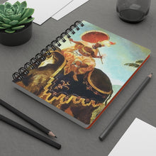 Load image into Gallery viewer, Allegorical Africa Baroque Noir Small Spiral Bound Notebook
