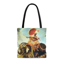 Load image into Gallery viewer, Allegorical Africa Baroque Noir Tote Bag
