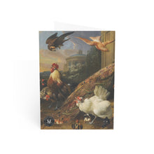 Load image into Gallery viewer, Birds Disturbed by Falcon Avian Splendor Blank Greeting Card
