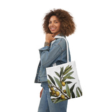 Load image into Gallery viewer, Olive Branch Verdant Canvas Tote Bag
