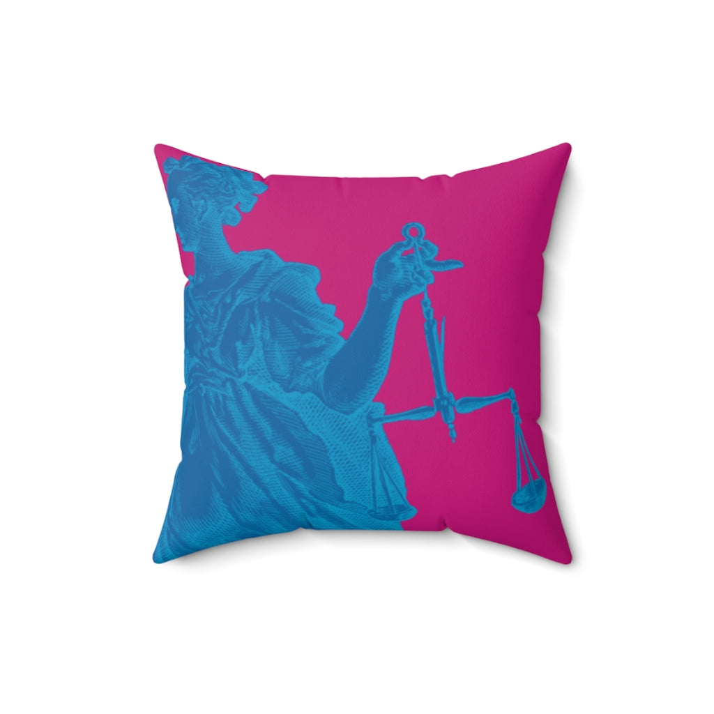 Libra: The Stars Within Faux Suede Throw Pillow