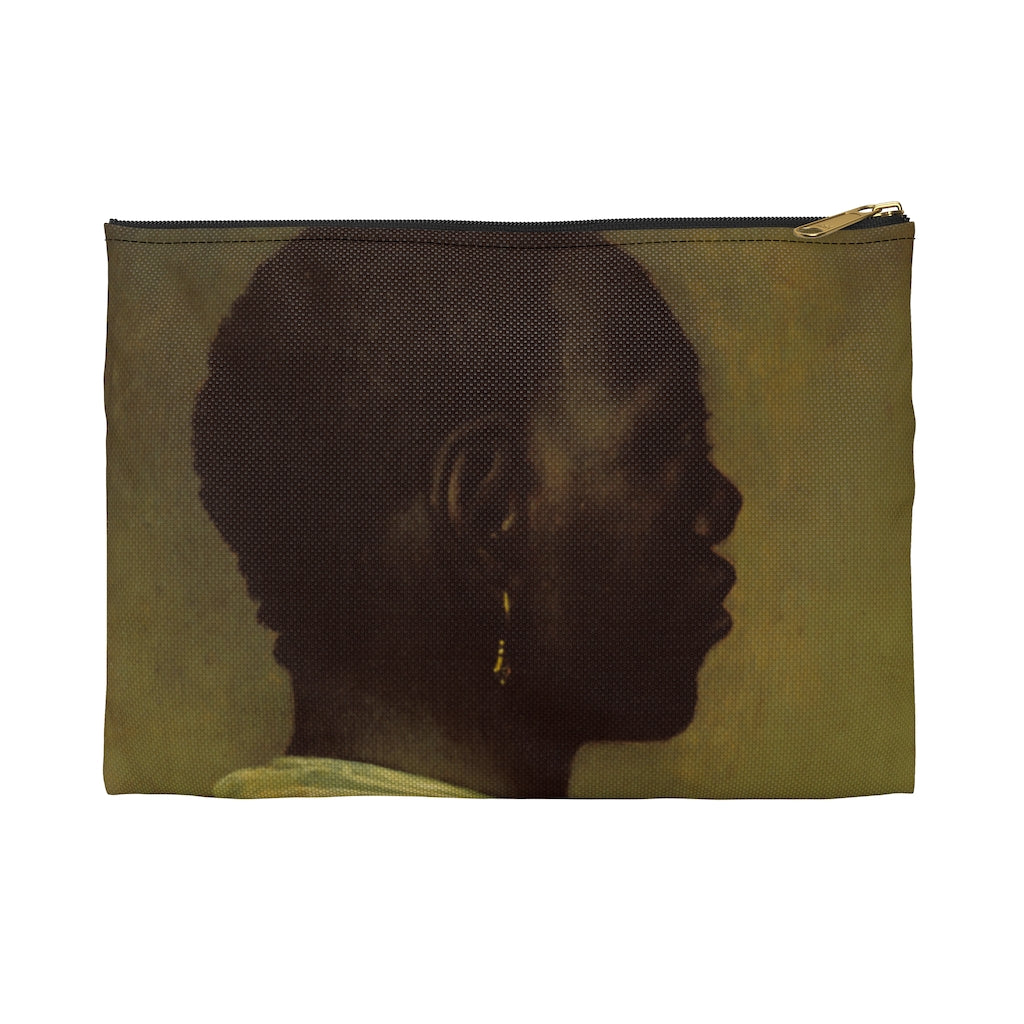 Man With A Gold Earring Baroque Noir Accessory Pouch