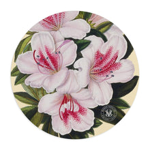 Load image into Gallery viewer, Indian Azalea Verdant Round Mouse Pad
