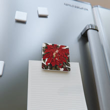 Load image into Gallery viewer, Amarantus Tricolor Verdant Porcelain Square Magnet
