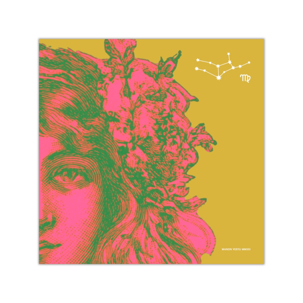 Virgo: The Stars Within Square Vinyl Stickers