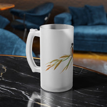 Load image into Gallery viewer, Reed Bunting Avian Splendor Frosted Glass Beer Mug

