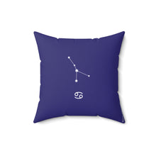 Load image into Gallery viewer, Cancer: The Stars Within Faux Suede Throw Pillow
