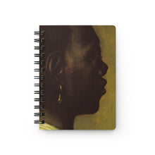Load image into Gallery viewer, Man With A Gold Earring Baroque Noir Small Spiral Bound Notebook
