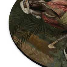 Load image into Gallery viewer, Master of Hounds Baroque Noir Round Mouse Pad
