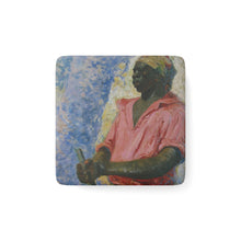 Load image into Gallery viewer, Zumbi Baroque Noir Porcelain Square Magnet
