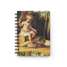 Load image into Gallery viewer, Allegorical America Baroque Noir Small Spiral Bound Notebook
