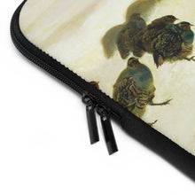 Load image into Gallery viewer, Partridges in Snow Avian Splendor Laptop &amp; Tablet Sleeve
