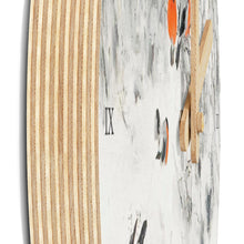 Load image into Gallery viewer, Bullfinches in Winter Avian Splendor Wooden Wall Clock
