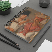 Load image into Gallery viewer, West Indian Flower Seller Baroque Noir Small Spiral Bound Notebook
