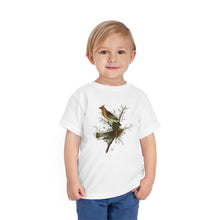 Load image into Gallery viewer, Cedar Waxwings Avian Splendor Toddler Tshirt
