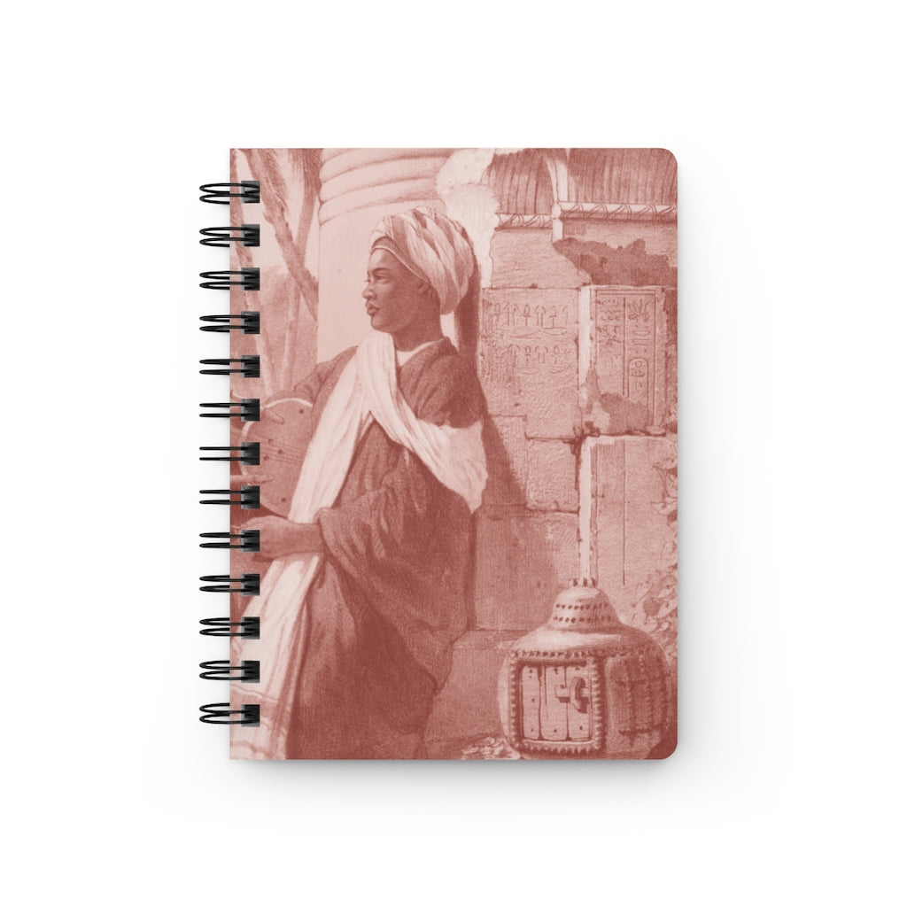 Berberi Musician Baroque Noir Small Spiral Bound Notebook