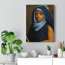 Load image into Gallery viewer, Moroccan Woman Baroque Noir Canvas Print
