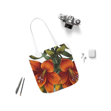 Load image into Gallery viewer, Orange &amp; White Lilies Verdant Canvas Tote Bag
