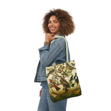 Load image into Gallery viewer, A Lovely Flock Avian Splendor Canvas Tote Bag
