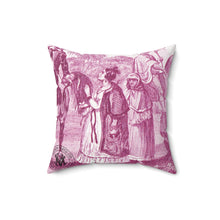 Load image into Gallery viewer, Musical Interlude Baroque Noir Faux Suede Throw Pillow
