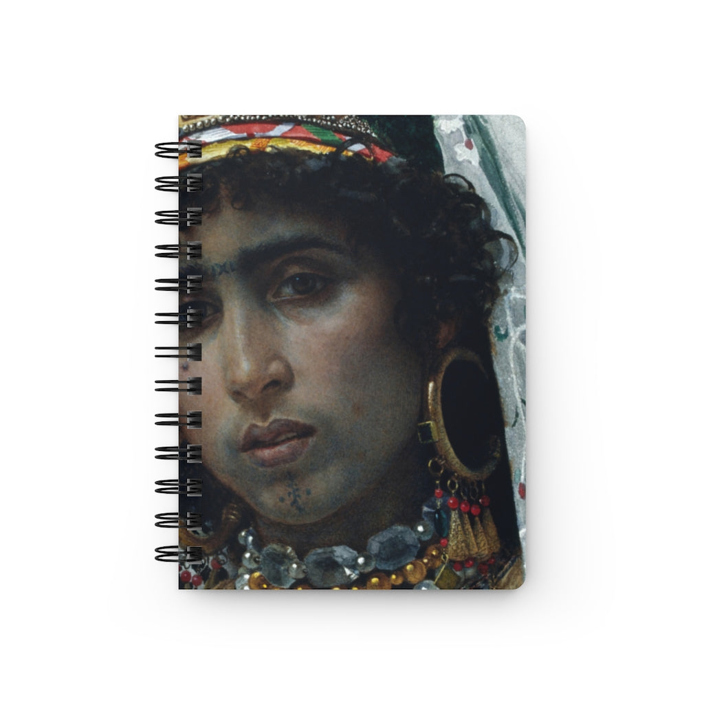 Berber Bride Baroque Noir Small Spiral Bound Notebook